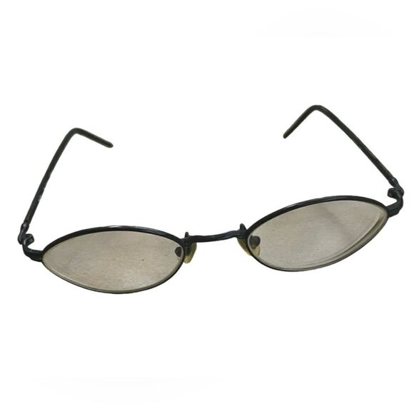 Bada Accessories - BADA Rare Vintage BL 1744 5BLK Black & Brown Metal Frame Glasses